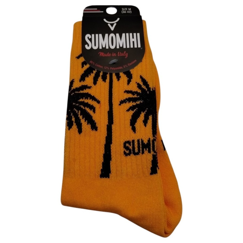 Sumomihi Palms‎ Orange socks Men's M 36-42